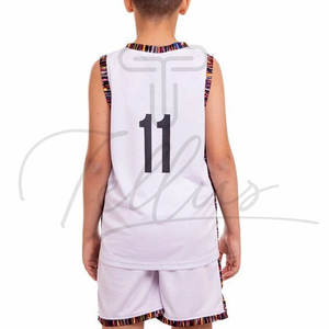 Uniformes de Baloncesto para Niños de Último Diseño Hechos a Medida, Transpirables, de Secado Rápido, Alta Calidad, 100% Poliéster, Ropa Deportiva con Logotipo Personalizado - Product Image 6