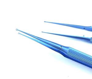 Pinzas de Punta de Anillo de Titanio de Alta Calidad de 18 cm, Instrumentos de Microcirugía Ocular, Pinzas de Oftalmología de Punta de Anillo de Orificio Fino - Product Image 6