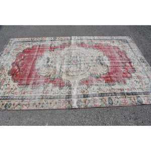 Alfombra Vintage de 5.4x8.9 pies, Alfombra Turca Grande, Alfombra Roja Estilo Suroeste - Product Image 3