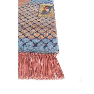 Alfombra Freedom Manchaha de Lana y Seda de Bambú Anudada a Mano, Roja y Naranja, Rectangular Grande para el Hogar, Pasillo, Diseño Novedoso-Les-2459 - Product Image 4