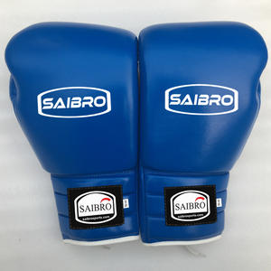 Guantes profesionales MMA Guantes de boxeo con cordones de cuero para entrenamiento de lucha profesional y equipo de combate al por mayor - Product Image 4