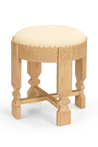 Taburete de Bar Moderno y Elegante, Hecho a Mano con Madera Maciza, con Asiento Acolchado y Suave para Apartamentos y Hoteles - Product Image 4