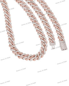 Chaîne cubaine plaquée rhodium de luxe avec pierres de moissanite étincelantes, pièce de bijouterie élégante pour hommes, parfaite pour la mode - Product Image 2