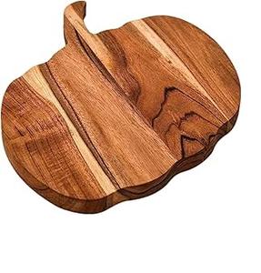 Tablero para servir en casa, madera en forma de calabaza para boda, fiesta, vacaciones, Navidad, bandeja de madera para servir, bandeja de desayuno - Product Image 6