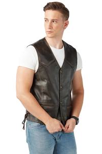 Gilet tactique d'hiver pour hommes avec des caractéristiques coupe-vent respirantes en cuir véritable personnalisées de haute qualité - Product Image 2