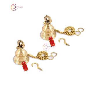 Fabulosas campanas decorativas navideñas hechas a mano con elegante Color dorado y campanas de Metal Vintage de alta calidad para la decoración del hogar y el Hotel - Product Image 4