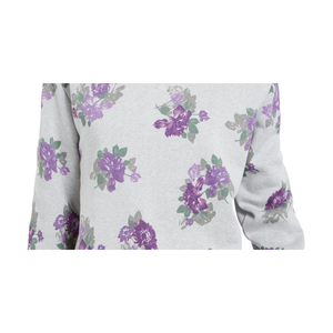 Felpa da Donna Karen Scott Grigia con Stampa Floreale, Taglia XS, in Tessuto di Seta Traspirante, Stile Hip Hop con Logo Ricamato - Product Image 3