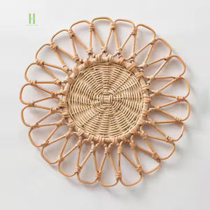 New Products 2026 Rattan <b>Charger</b> <b>Plates</b> Boho Rattan Placemat OEM Hot Sale Placemat Wicker <b>Charger</b> <b>Plate</b> with Low MOQ - Product Image 4