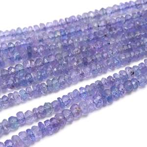 Perles de Tanzanite de Tanzanie, 100% naturelles, facettées, rondes, bleues, 3,5-5,5 mm, longueur 16 pouces, pour bijoux DIY, naturelles, décembre - Product Image 3