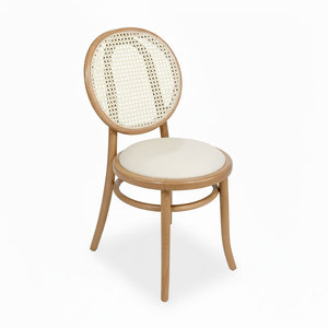 เก้าอี้ทรงพระจันทร์ Thonet GCF212 สำหรับร้านอาหาร โครงไม้แอช พนักพิงตาข่าย - Product Image 1