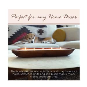 Handmade Wooden Dough Bowls <b>Large</b> Wooden <b>Candle</b> Holders for <b>Candle</b> Making Home Decoration Christmas Valentine's Day Party - Product Image 3