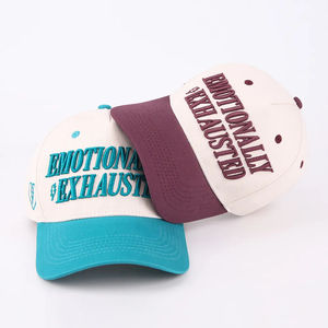 Vente en gros de logo brodé de qualité personnalisée Bord incurvé 5 panneaux Sports de plein air structurés A Frame K Snapback Baseball Hat Cap - Product Image 3