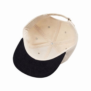 Casquette de baseball unisexe adulte en toile épaisse à visière plate, couleur unie, avec visière contrastante, ajustée, décontractée, toutes saisons - Product Image 5