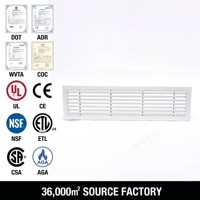 Grille de ventilation décorative linéaire pour climatiseur - Grille de plafond minimaliste sans cadre