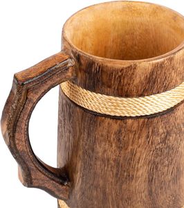 Natural Wood <b>Cups</b> with Lid Insulated Beverage <b>Cups</b> for Hot and <b>Cold</b> Drinks Koi Premium Wooden Drink <b>Cup</b> Koi Hot Selling - Product Image 5