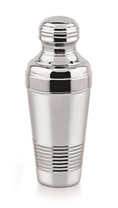 Shaker à cocktail Cobbler en acier inoxydable poli miroir chromé, écologique, 3 pièces, avec filtre intégré - Product Image 3