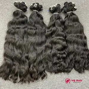 100 % reines unverarbeitetes kambodschanisches gewelltes Haar vietnamesische Naturwelle menschliches Haar Bündel in 1B Farbe hochwertige Haarprodukte