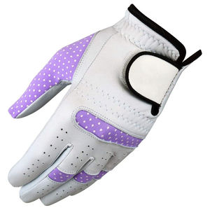 Gants de golf en cuir blanc Cabretta pour hommes avec emballage avec logo personnalisé en cuir véritable en peau de mouton taille OEM - Product Image 5