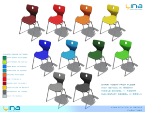 เก้าอี้พลาสติกสีสันสดใสทนทานดีไซน์ทันสมัยชิ้นส่วนโลหะสำหรับห้องเรียนโรงเรียนอนุบาลบ้านสำนักงานใช้กลางแจ้ง - Product Image 3