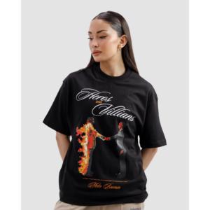 เสื้อยืดฮีโร่และวายร้าย สตรีทแวร์ ผ้าคอตตอนเจอร์ซีย์ 100% เนื้อหนา ระบายอากาศได้ดี พิมพ์ลายสกรีน ประดับด้วยคริสตัล ผ้าหนัก 220 กรัม - Product Image 2