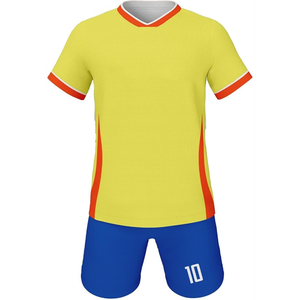 Maillots de football personnalisés par sublimation, uniformes domicile et extérieur, 100 % polyester, séchage rapide, extensible, antibactérien, été, uni - Product Image 2