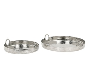 Bandeja de servicio de aluminio de diseño moderno de color dorado creativo, artesanía de Metal para el hogar, restaurante, Hotel, bandeja decorativa - Product Image 6