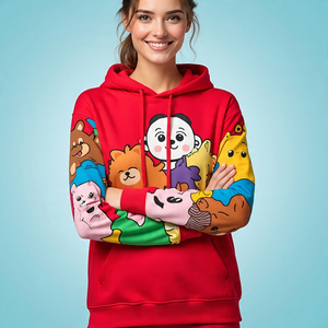 Sweat à capuche Tie Dye surdimensionné pour femmes, sweat à capuche à épaules tombantes, coupe ample, sweat à capuche personnalisé à sublimation pour femmes - Product Image 3