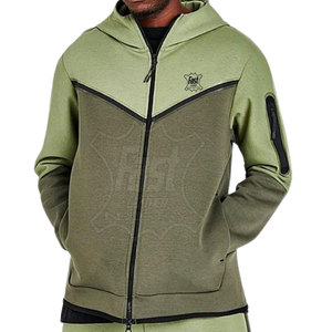 Sweats à capuche pour hommes de haute qualité, 100% coton, fermeture éclair, faible MOQ, sweats à capuche tendance - Product Image 1