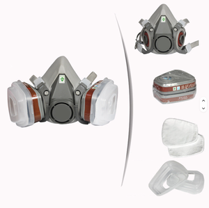 Respirador Industrial Reutilizable de Media Cara, Antipolvo, Formaldehído, Vapor Orgánico, para <span class=keywords><strong>Soldadura</strong></span>, Pintura y Pulverización - Product Image 2