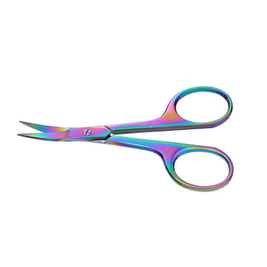 Manucure colorée allemande en acier inoxydable lames tranchantes ciseaux à ongles manucure ciseaux à cuticules avec pointe pointue ciseaux à ongles - Product Image 3