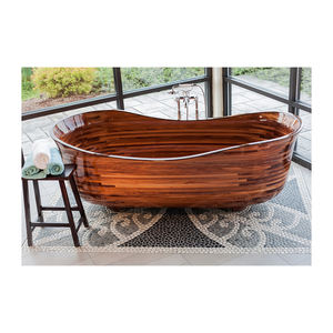 Bañera de madera barata independiente Bañera de madera Bañeras de madera Bañera de hidromasaje portátil Hotsale - Product Image 4