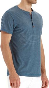 T-shirt 2025 coton respirant à manches longues et boutons décontracté tricoté de couleur unie pour hommes, logo 100% brodé personnalisé en gros - Product Image 2