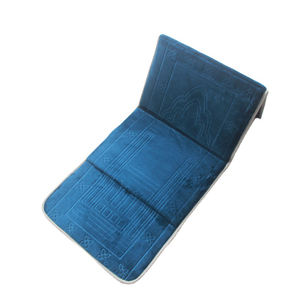 Alfombra de oración musulmana islámica de moda de gran venta, alfombrilla de meditación de viaje plegable con respaldo y bolsillo lavable para uso doméstico - Product Image 1
