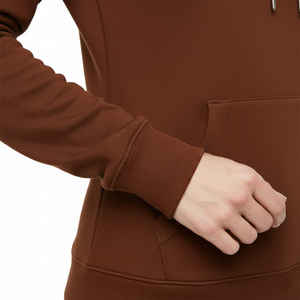 Sudadera con Capucha Extra Grande de Color Marrón, 400GSM, 100% Algodón, Felpa de Algodón, Estilo Urbano, Sudadera con Capucha con Logotipo Personalizado, Hombros Caídos - Product Image 6