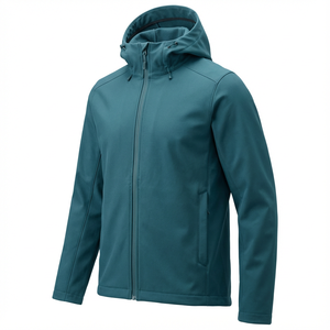 Chaqueta Casual para Hombre, de Tejido Softshell, Cortavientos, Cálida, con Capucha y Cremallera, Transpirable, de Algodón, Disponible en Calidad Premium - Product Image 1