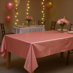 Mantel Party Love Color Oro Rosa 137x183cm para Decoración de Fiestas - Product Image 3