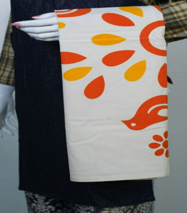 Serviette de cuisine personnalisée en coton biologique 100% écologique, motif personnalisé durable, logo, séchage rapide, hypoallergénique, carrée, pour le thé - Product Image 5