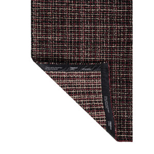 Tapis rectangulaire en acrylique noué à la main gris et noir grande surface Atelier Akar-1006 pour entrée, chambre, salon, couloir - Product Image 5