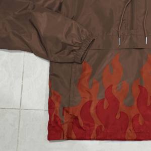 Survêtements de sports d'hiver pour hommes de marque privée personnalisée nouveau design ensemble coupe-vent en nylon avec fermeture éclair costumes de survêtement coupe-vent solide imprimé - Product Image 5