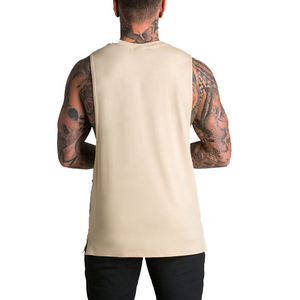 Haute qualité personnalisé imprimé hommes Gym débardeurs décontracté coton/Polyester Top vente respirant conception Pakistan Badge décoration - Product Image 6