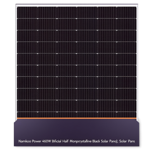 Panneau solaire monocristallin noir bifacial à demi-cellules Namkoo Power 460W - Product Image 2