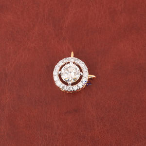 2025 elegante 14KT oro amarillo sólido laboratorio cultivado diamante colgante joyería fina para compromiso de mujer o boda chapado en oro - Product Image 5