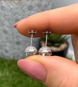 Natural Aquamarine Gemstone <b>Earrings</b> <b>Sterling</b> <b>Silver</b> 925 Fine Jewelry Aquamarine <b>Stud</b> <b>Earrings</b> For Women - Product Image 2