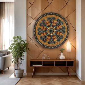 Ornement mural en pierre à motif arabesque de qualité supérieure, mosaïque murale, décoration pour maisons modernes, décoration intérieure islamique - Product Image 3