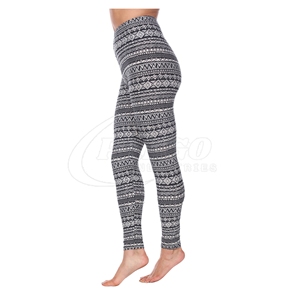 Leggings en polyester et élasthanne tricotés respirants à taille haute, personnalisables par sublimation, vente en gros - Product Image 5