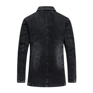 Chaqueta vaquera nueva para hombre, ropa informal, chaqueta vaquera para hombre de alta calidad, chaqueta de colores contrastantes para hombre - Product Image 1