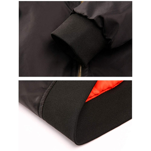 Blouson d'aviateur fin personnalisable OEM pour hommes, dernière conception, col montant, fermeture à glissière, couleur unie, veste chaude d'hiver, tailles pour adultes - Product Image 5