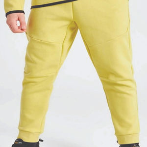 Sudadera con Capucha y Pantalones Deportivos de Forro Polar para Adultos, con Logotipo de Marca Personalizado, 69% Algodón, 31% Poliéster, Amarillo, Invierno, Cortavientos, Transpirable, con Cremallera Completa - Product Image 6