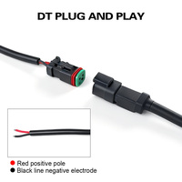 En stock, barre lumineuse LED blanche 40W, montage encastré, pods LED avec connecteur DT pour ATV, UTV, SUV, camion, bateau, voiture