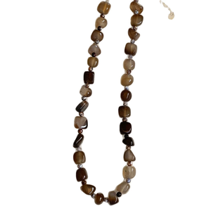 สร้อยคอคริสตัลพลอยเทียมสไตล์หมึกสร้อยคอโชคเกอร์เรียบง่ายคลาสสิกหรูหรา - Product Image 1